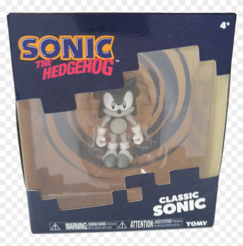 3" Black & White Sonic Figure Clipart #864898