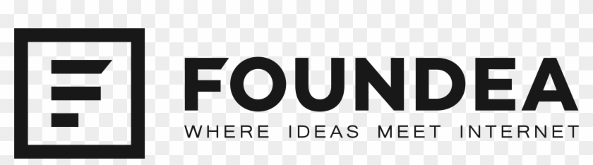 Foundea Logo Grey F Txt Slogan - Graphics Clipart