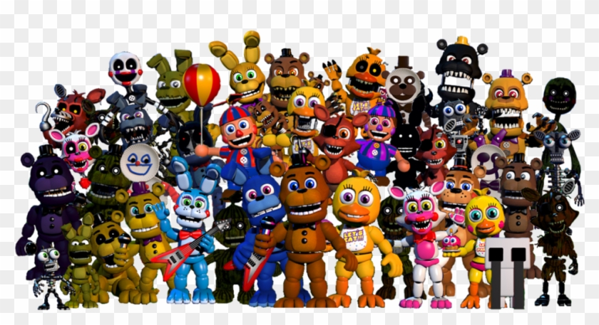 Fnaf All Animatronics Png , Png Download Clipart