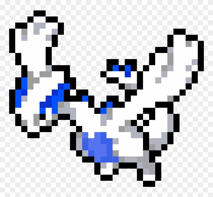 Lugia - Pixel Art Pokemon Lugia Clipart