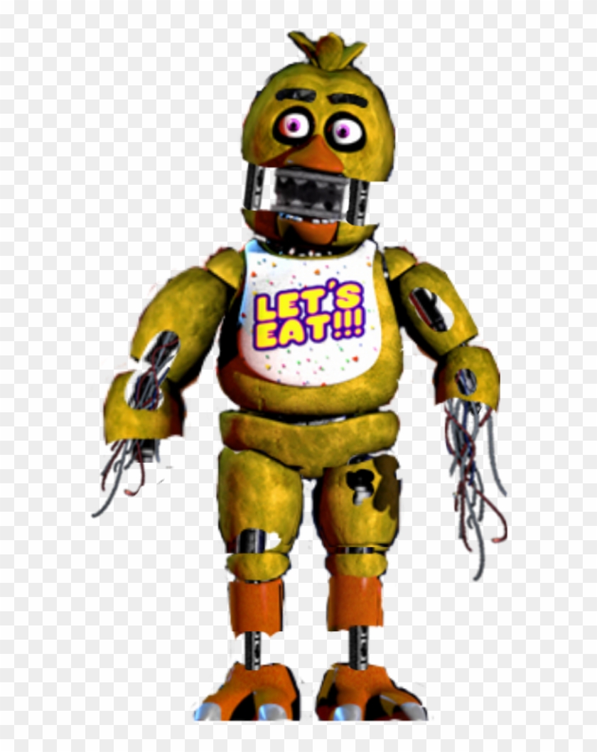 Fnaf Sticker - Withered Chica Fnaf 1 Clipart
