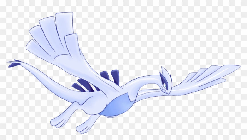 Legendary Psychic & Flying Type - Lugia Flying Clipart