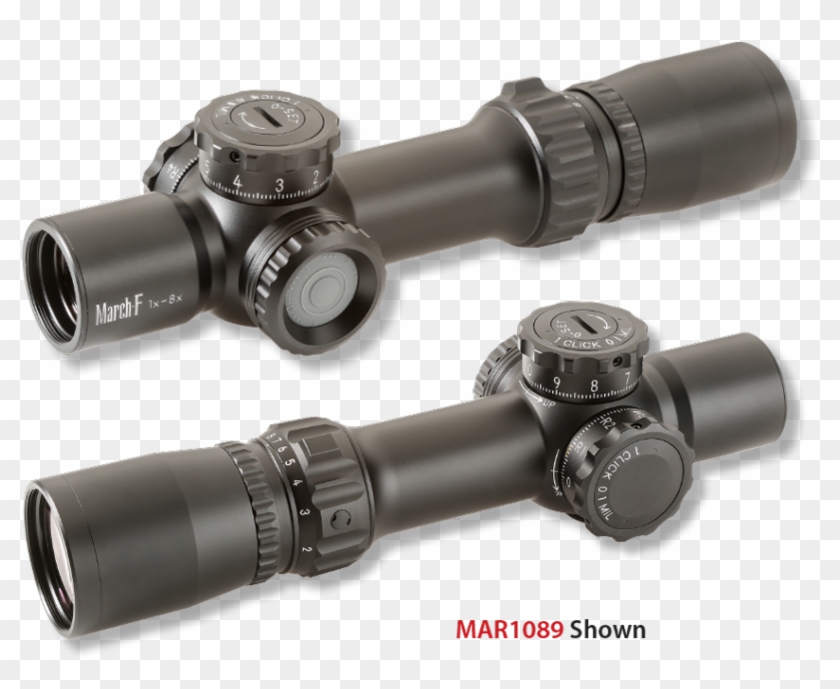 March 1 8x24mm Ffp Shorty Tactical Knobs Illuminated - March 1 8 Shorty Clipart #866939