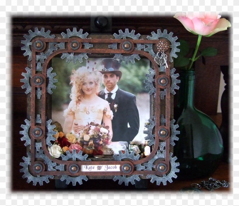 Steampunk Gear Frame - Picture Frame Clipart