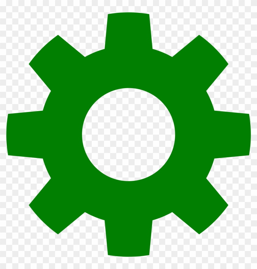 In Green Big Image Png - Gear Icon Png Clipart #867042