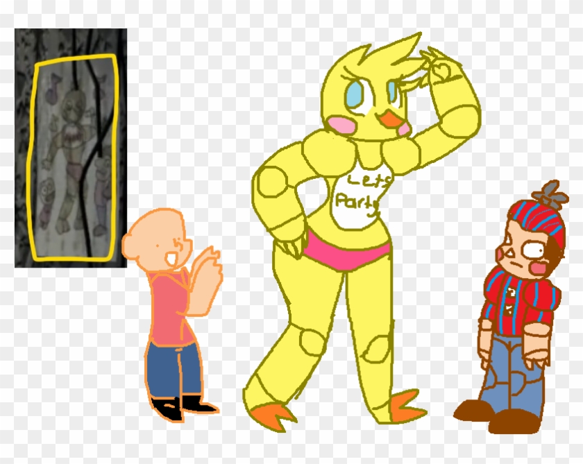 Clip Art Black And White Drawing A Fnaf - Cartoon - Png Download