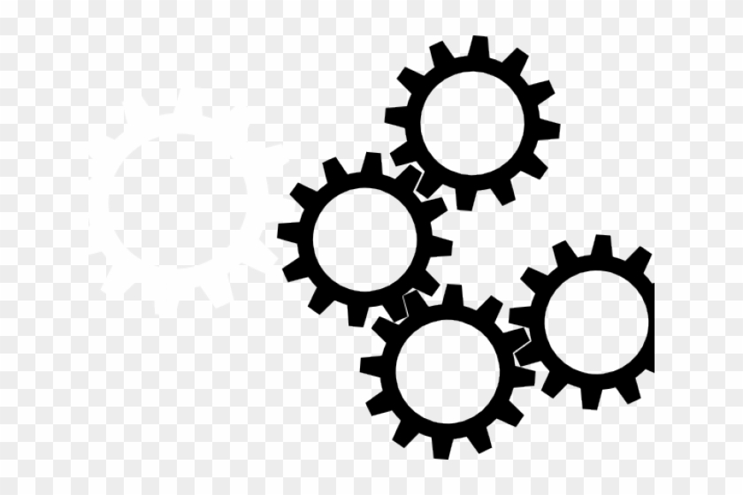 Steampunk Gear Clipart Interlocking - Roue Dentée Png Transparent Png