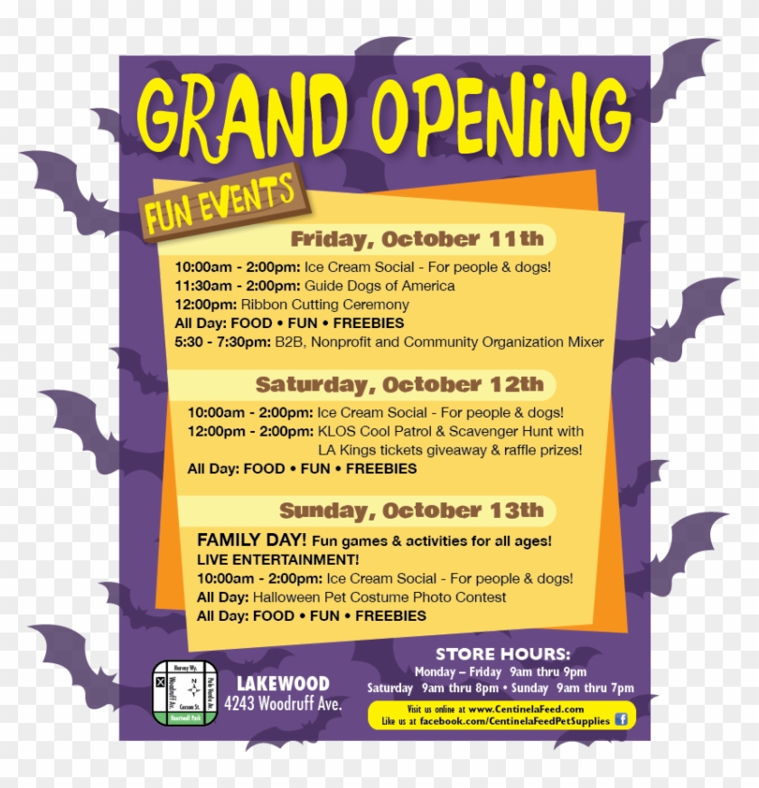 Join Us At Our Lakewood Grand Opening - Pet Shop Grand Opening Clipart #867107