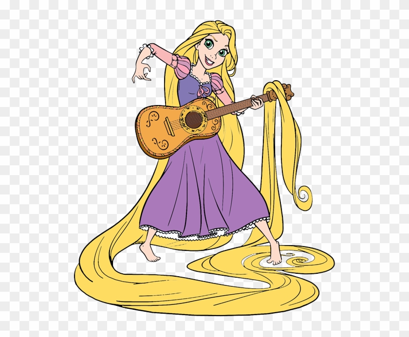 540 X 613 3 - Rapunzel Guitar Clipart #867273