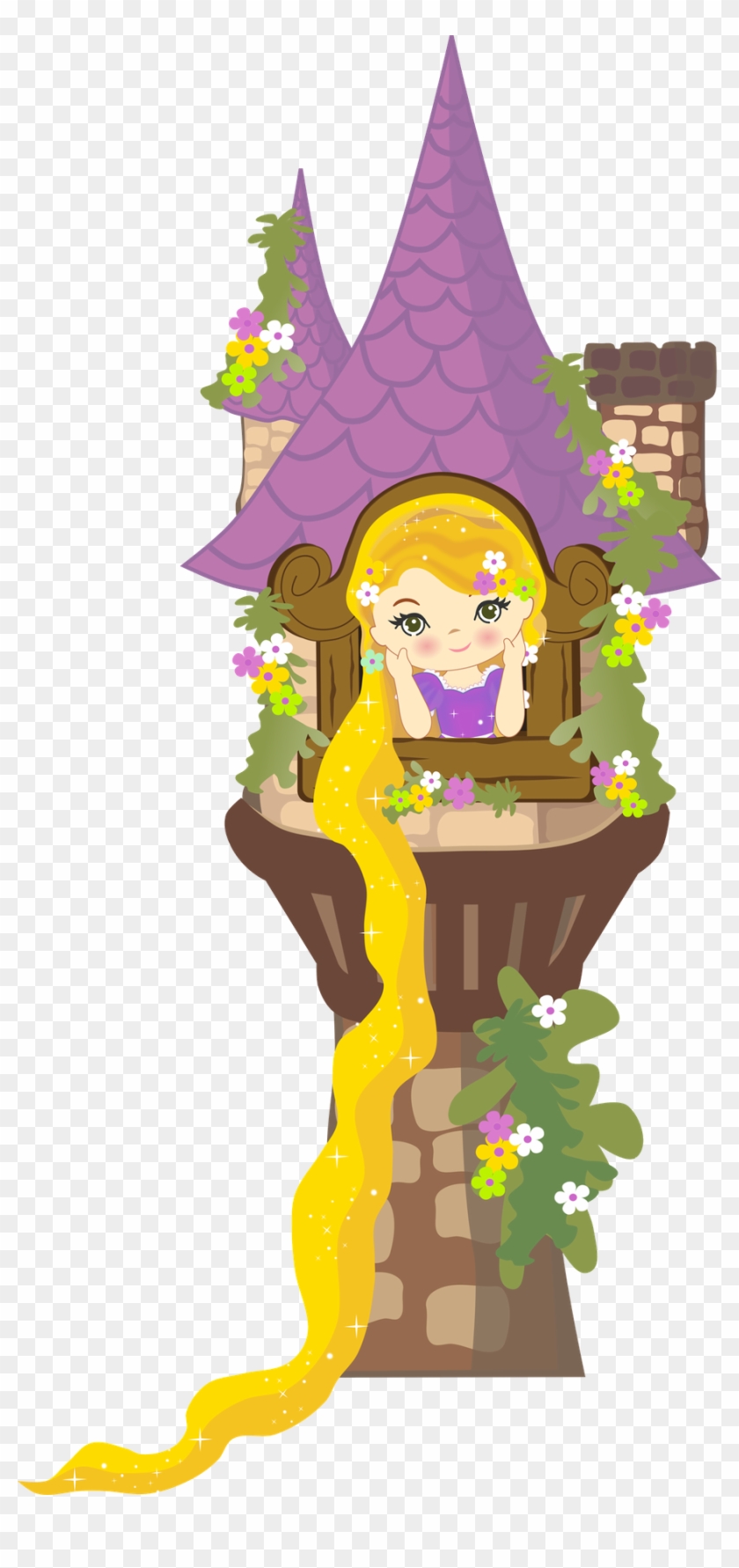 Clipart Freeuse Library Minus Say Hello Brave More - Rapunzel Tower Clip Art - Png Download #867348