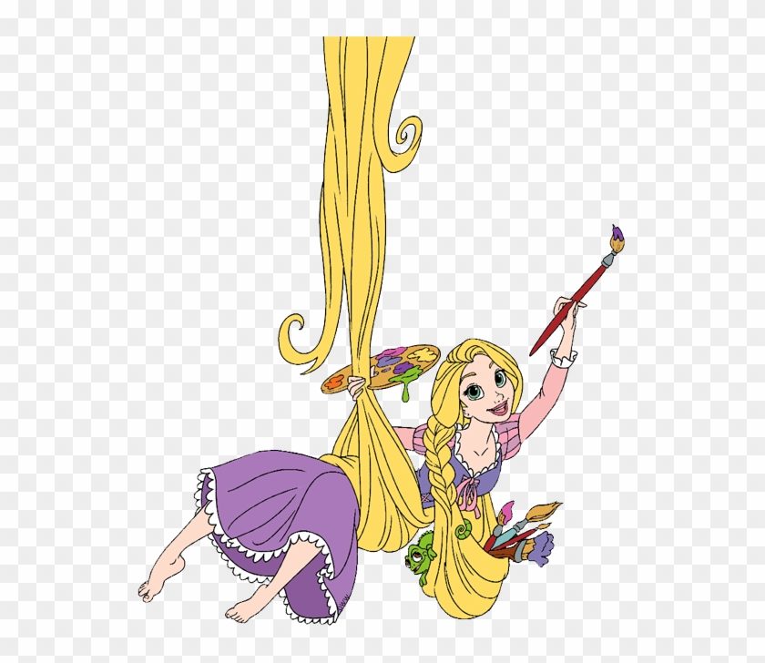 Lizard Clipart Rapunzel Tangled - Rapunzel Painting Clipart - Png Download #867463
