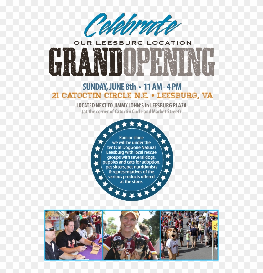He's Coming To Our Grand Opening Party In Leesburg - Flyer Clipart #867588