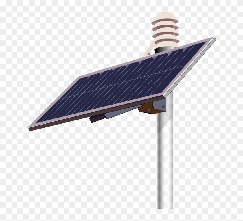 Solar Panel Clip Art - Panel Sloneczny Z Masztem - Png Download #867924
