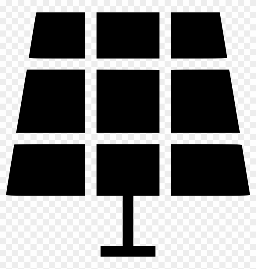 Solar Panel Comments - Monochrome Clipart #868031