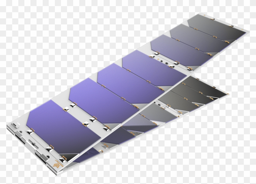 3u Single Deployable Solar Array - Paper Clipart