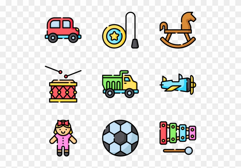 Children Toys - Vector Graphics Clipart