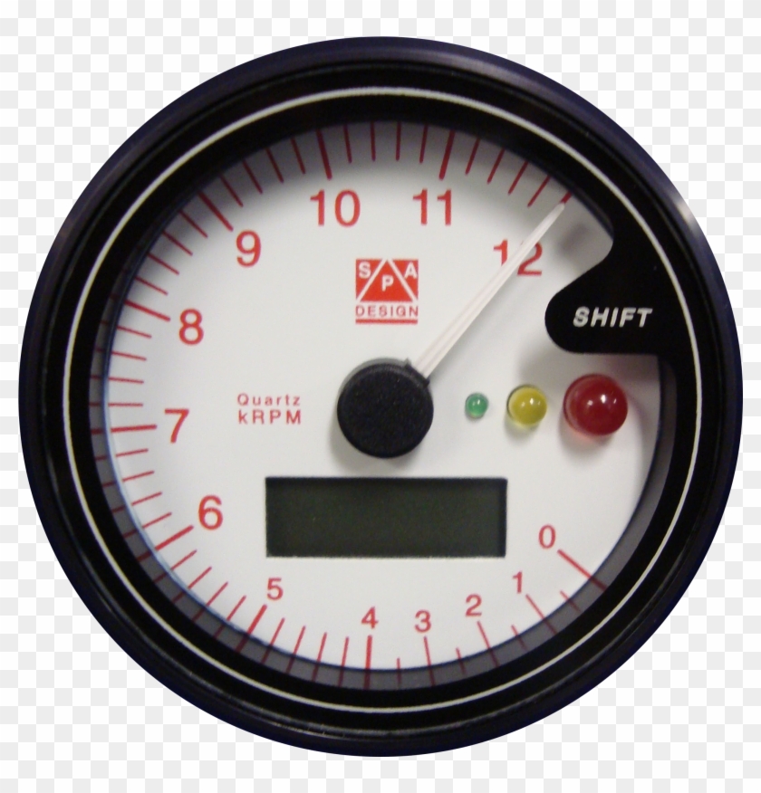 Tachometer And Speedometer Dual Gauges Clipart