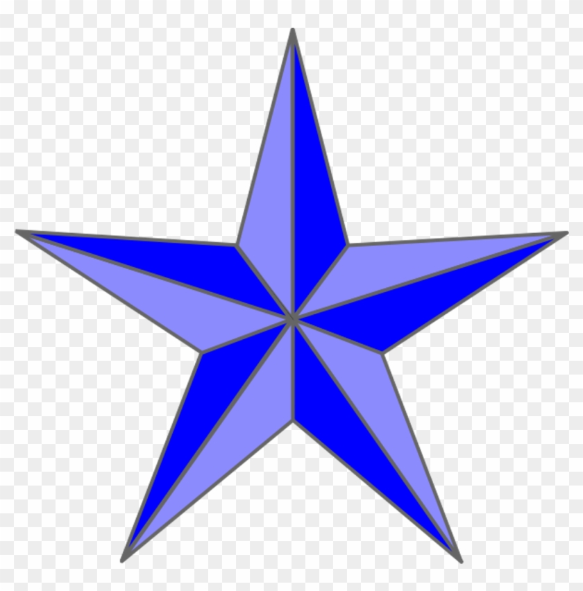Nautical Star Tattoos Transparent - Stained Glass Pattern Stars Clipart #869038