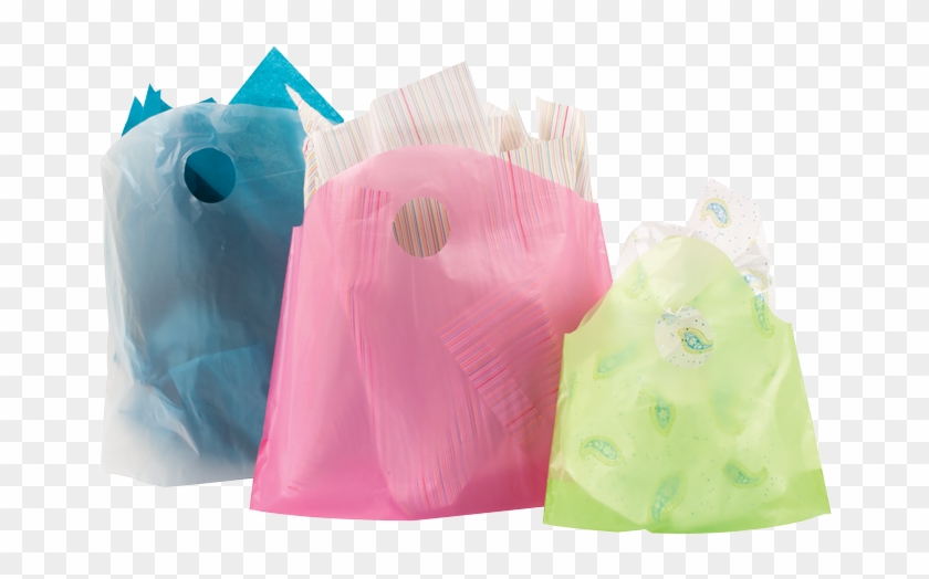 Plastic Handle Bags - Bag Clipart