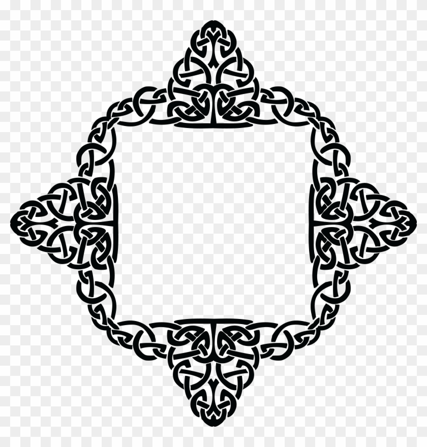 Nautical Knot Vector - Celtic Knot Diamond Border Clipart