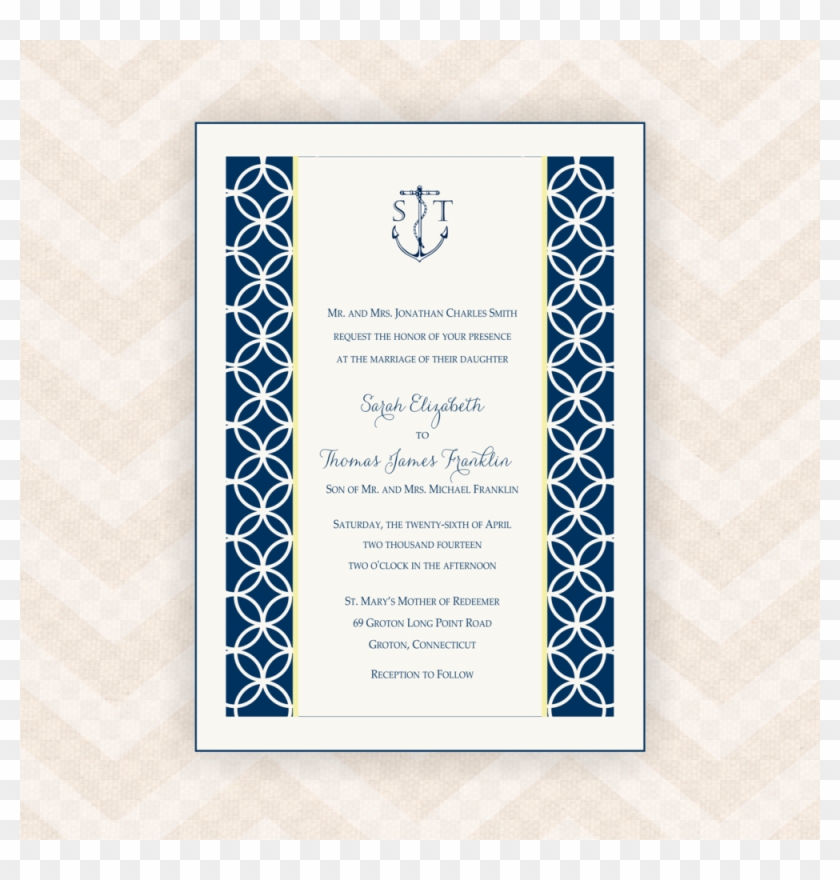 Nautical Monogram Studio Collection Invite - Motif Clipart #869735