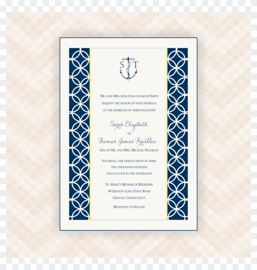 Nautical Monogram Studio Collection Invite - Motif Clipart
