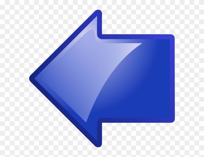 Blue Arrow Pointing Left Clipart