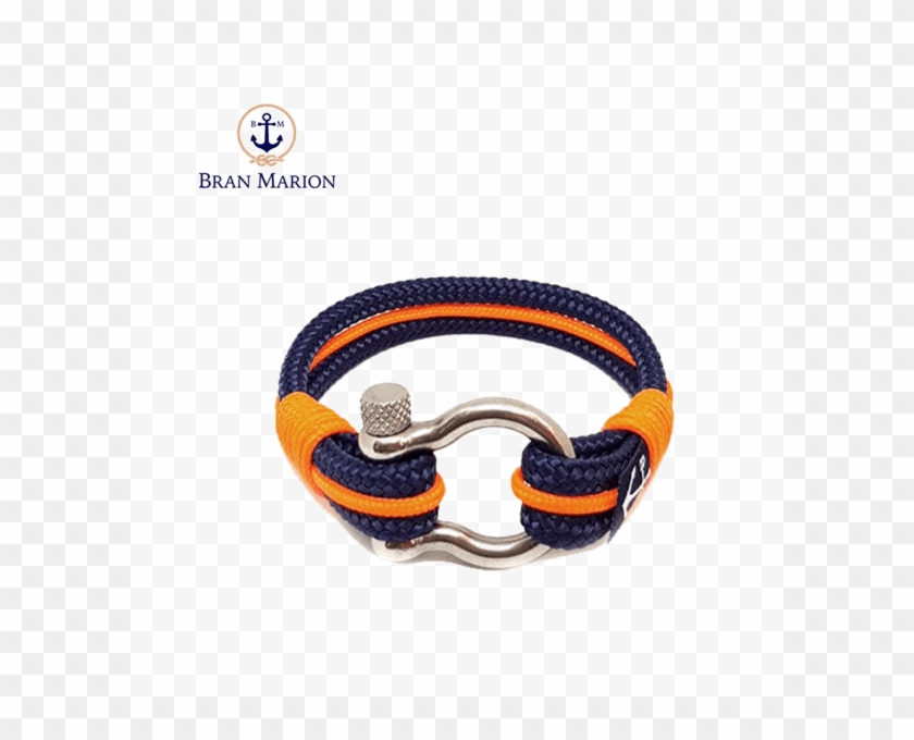 Nautical Bracelet Dark Blue And Orange Clipart #870132
