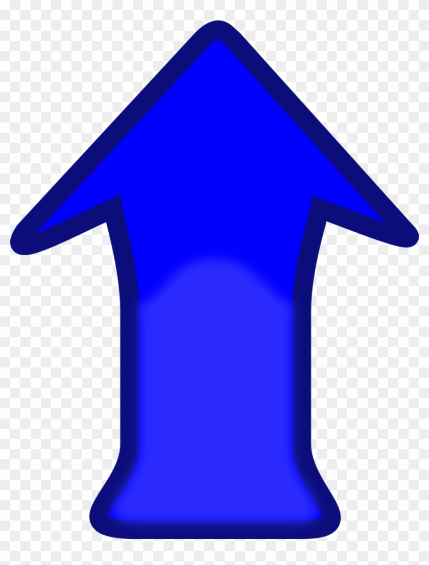 Illustration Of A Blue Arrow - Blue Down Arrow Clipart #871213