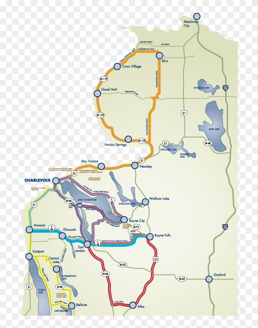 With Vibrant Autumn Colors, Savvy Visitors Know The - Michigan Fall Color Routes Clipart #871596