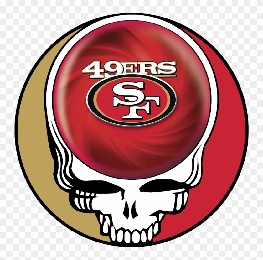 San Francisco 49ers Grateful Dead Stealie - Atlanta Falcons Steal Your Face Clipart #871859