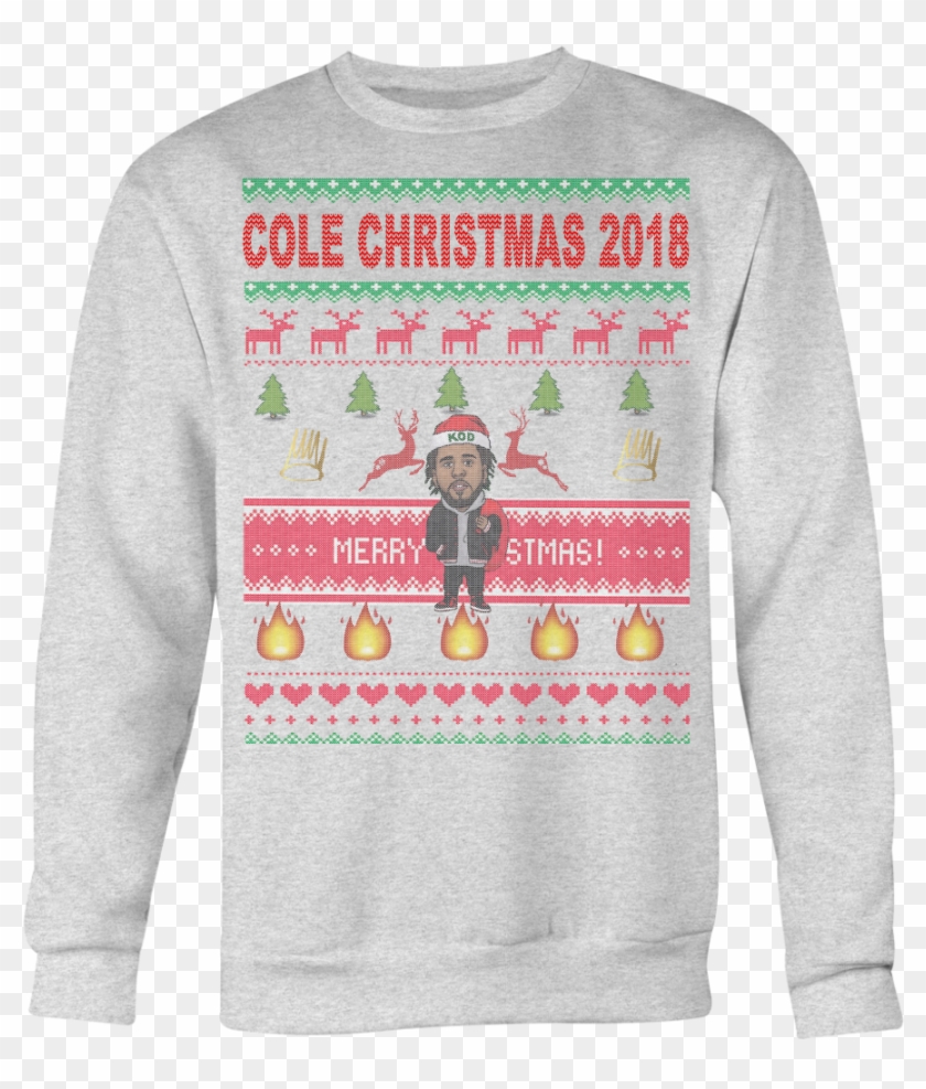 J Cole Ugly Christmas Sweatshirt - Librarian Christmas Sweater Clipart