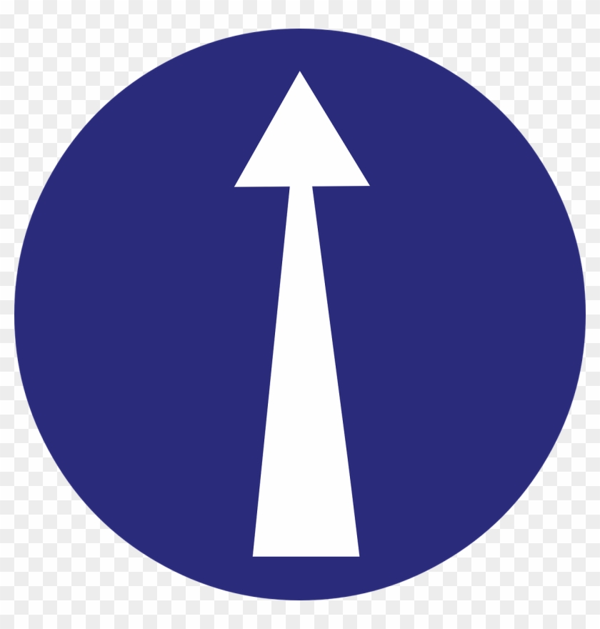 Straight - Arrow Straight Ahead Clipart