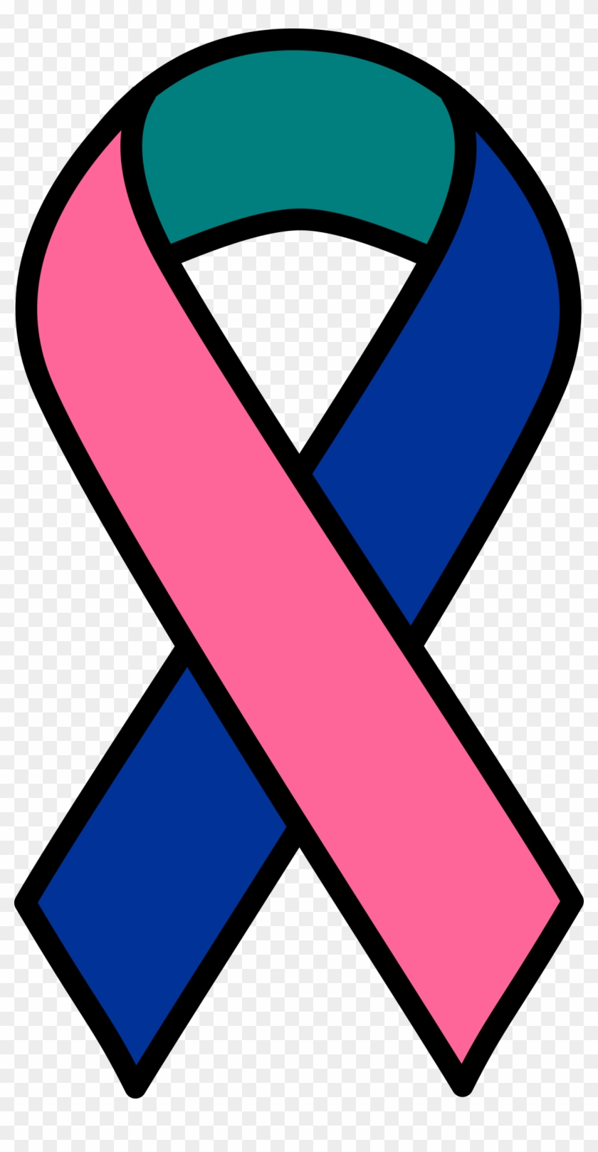 Ribbons Cliparts - Thyroid Cancer Ribbon Color - Png Download #872531