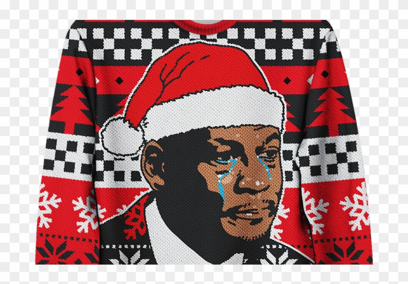 Crying Jordan Christmas Sweater Clipart 