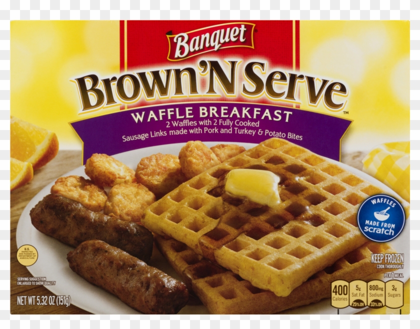 Banquet Brown N Serve Waffle Breakfast Clipart #873101