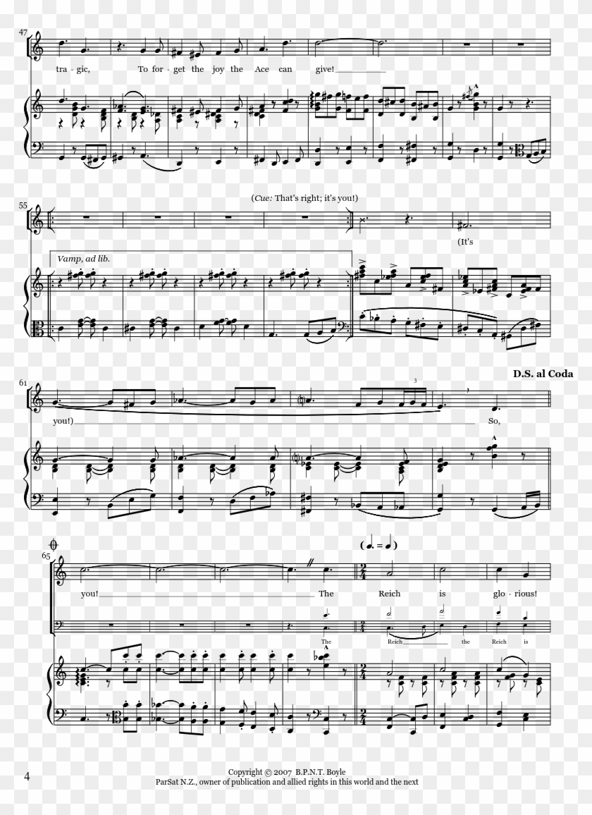 Sheet Music Composed By Words And Music By B - Sheet Music Clipart