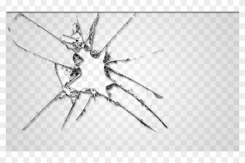 800 X 480 6 - Broken Glass Photoshop Clipart #873294