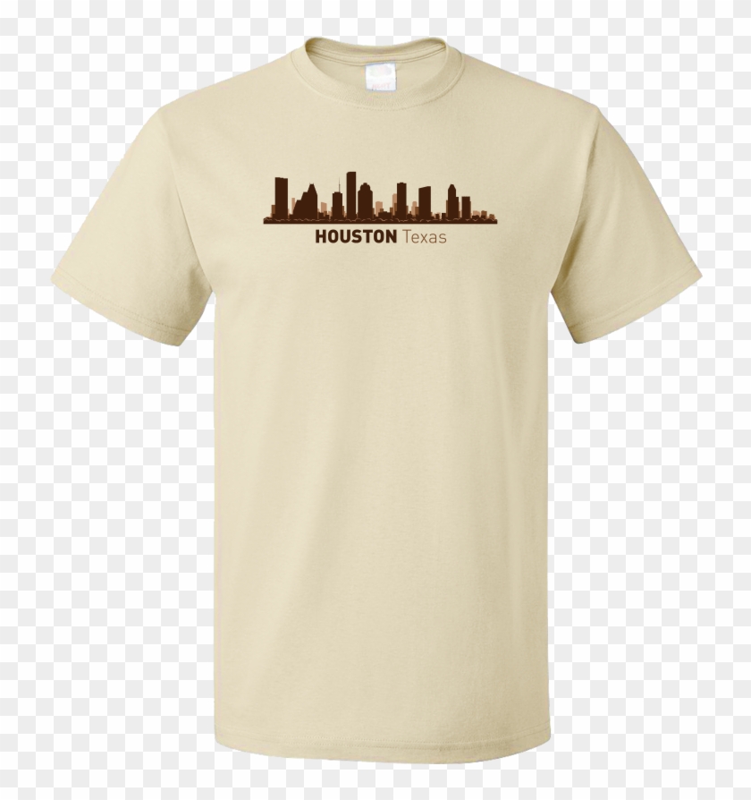 Unisex Natural Houston, Tx City Skyline - Shirts Against Gun Control Clipart