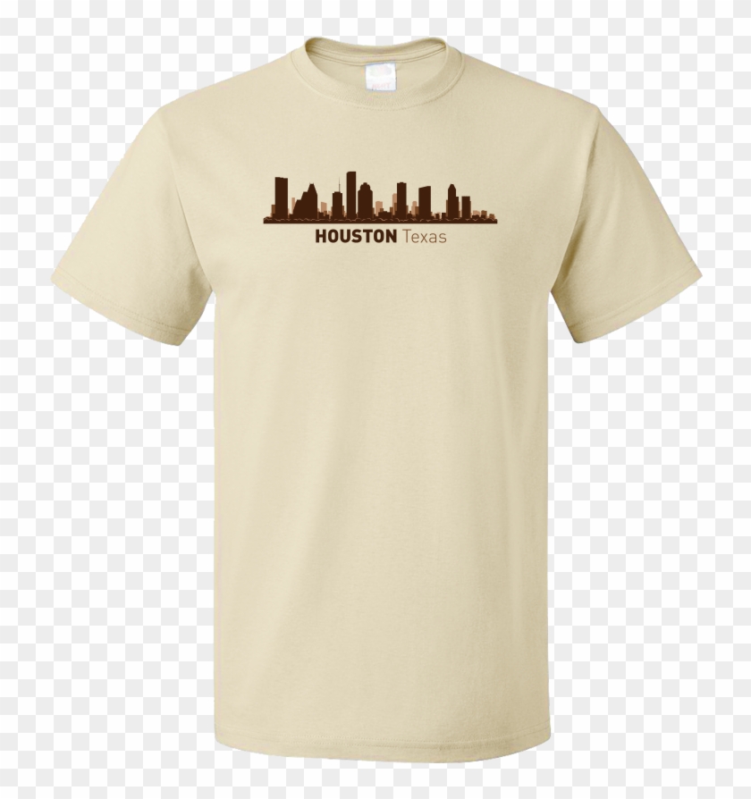 Unisex Natural Houston, Tx City Skyline - Shirts Against Gun Control Clipart #873765