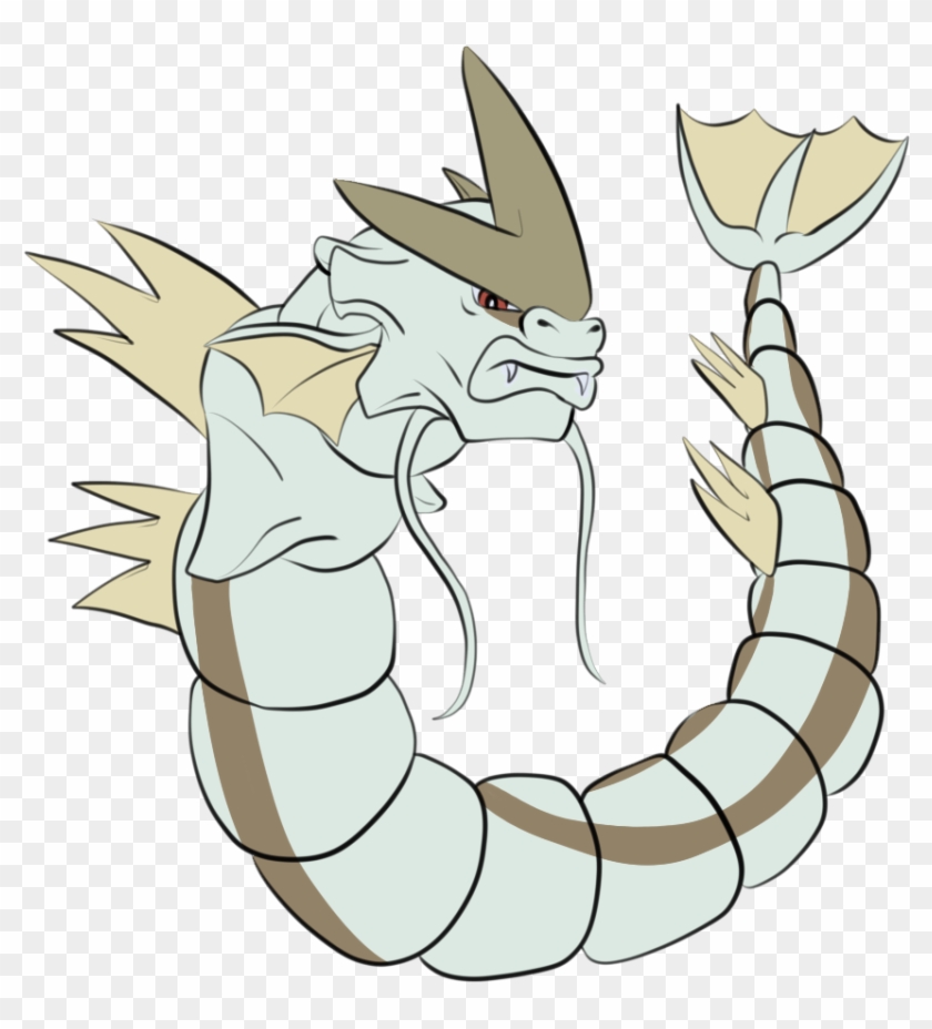 Ghost Striped - Albino Gyarados Clipart #873994