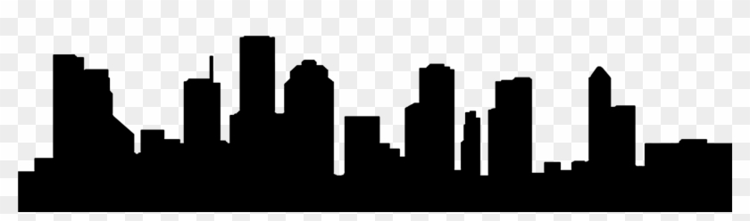 Graphic Library Library Cleveland Skyline Clipart - Houston Skyline Outline Png Transparent Png