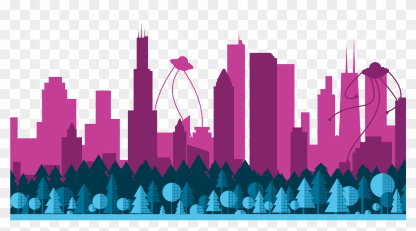 Perks At The Chicago Office - Skyline Clipart #874110