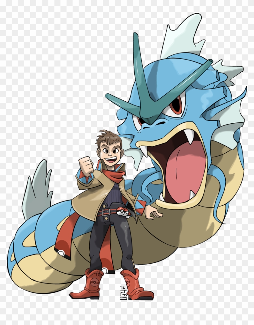 Him With Gyarados Clipart #874300