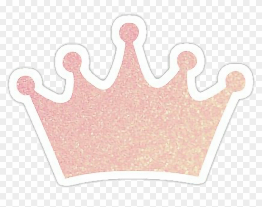 Crown Glitter Pink Yellow Hair Bynisha Freetoedit Jpg - Cake Decorating Clipart #875017