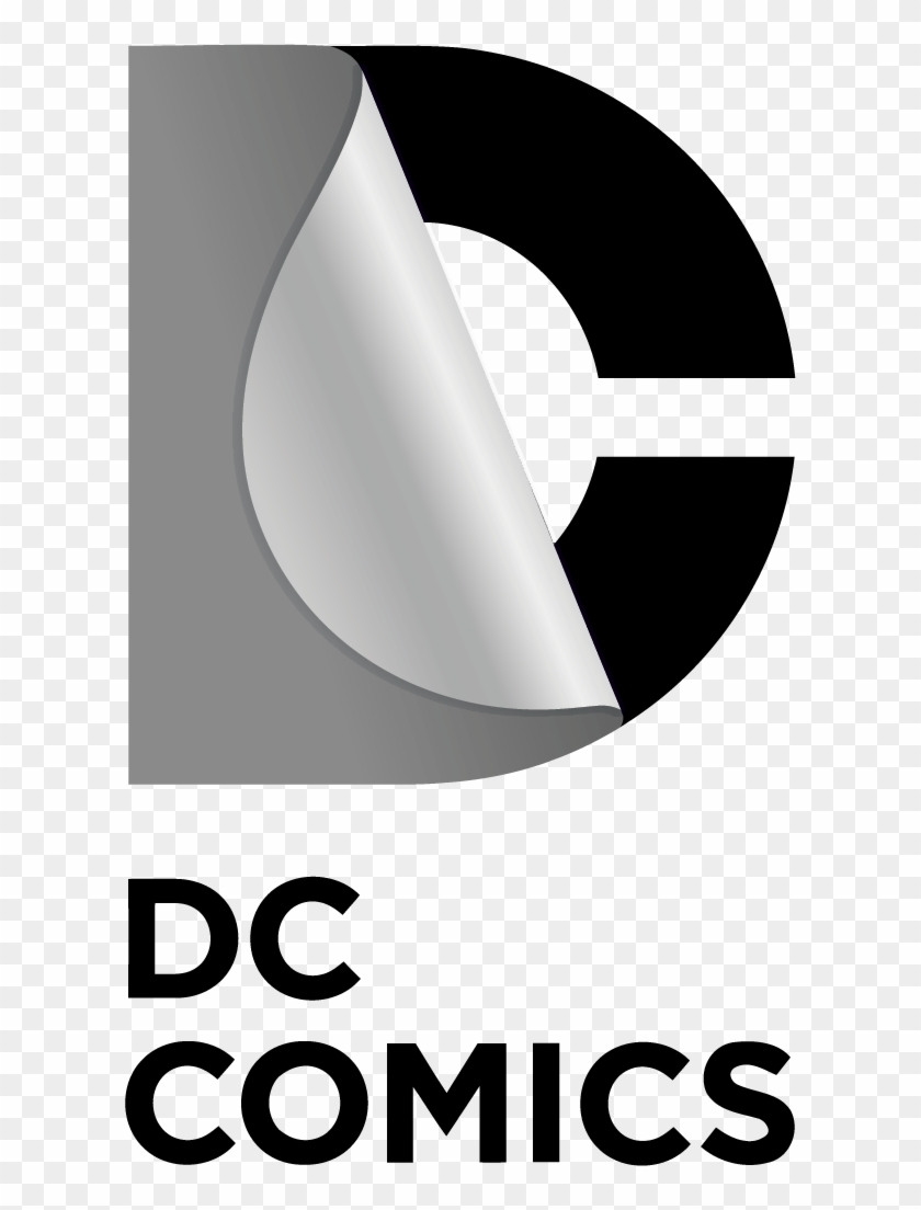 Dc Comic Logo Png - Dc Comics Logo Black And White Clipart #875383