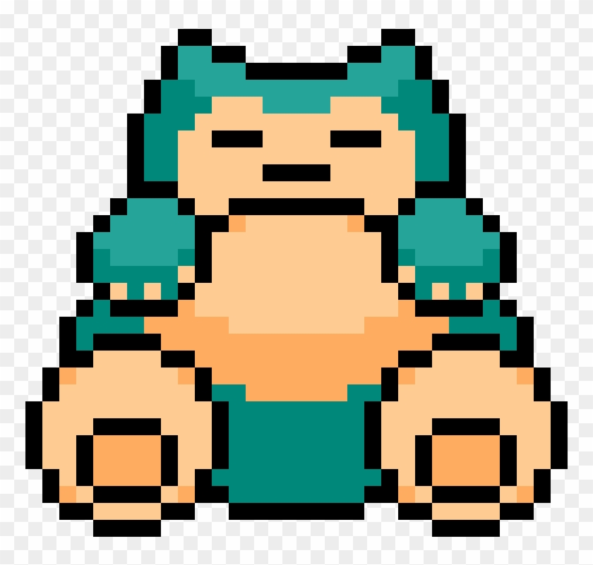 Snorlax - Pixel Art Pokemon Ronflex Clipart