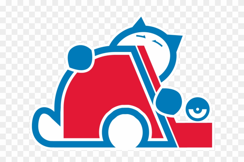 Québec Snordiques Snorlax - Pokemon Nhl Logos Clipart #876146