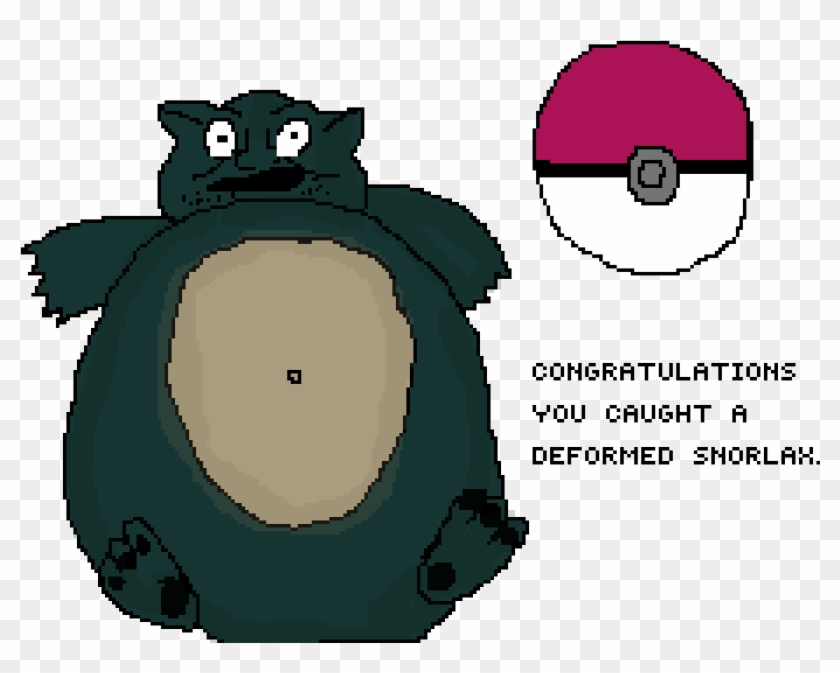 Deformed Snorlax - Cartoon Clipart