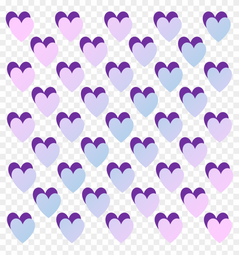 Hearts Love Pastel Pink Blue 823202 - Heart Clipart #876559